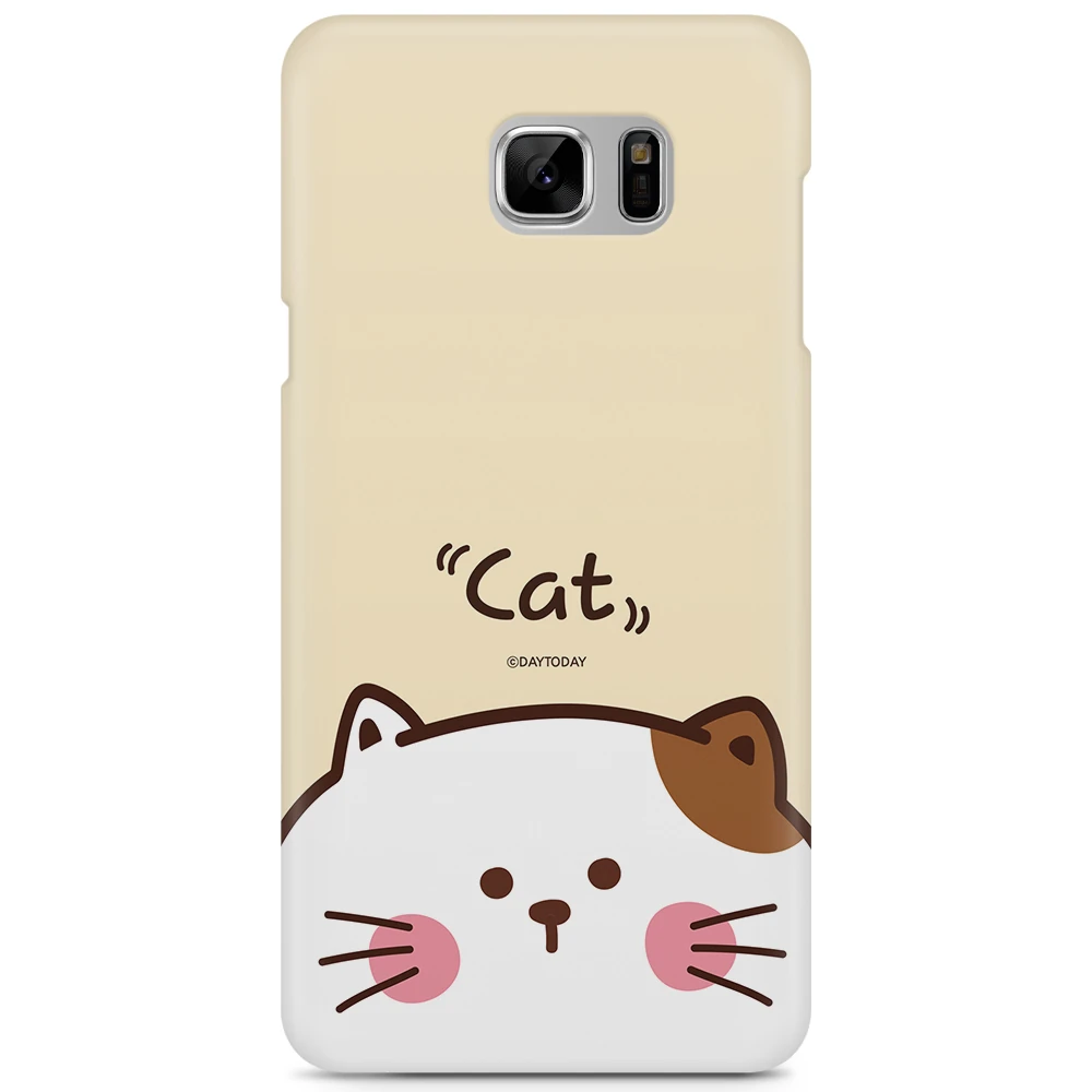 갤럭시노트7 SM-N930S / SM-N930K / SM-N930L 귀여운 케이스 고양이 캣 페이스 아이보리 상품 사진