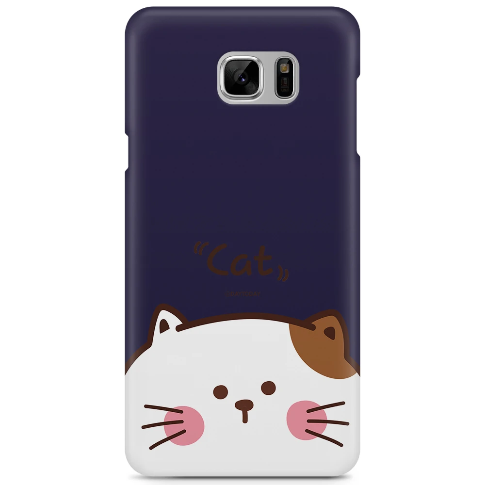 갤럭시노트7 SM-N930S / SM-N930K / SM-N930L 귀여운 케이스 고양이 캣 페이스 네이비 상품 사진
